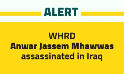 ALERT: WHRD Anwar Jassem Mhawwas assassinated in Iraq