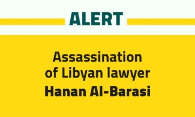Alert: Assassination of Libyan lawyer Hanan Al-Barasi