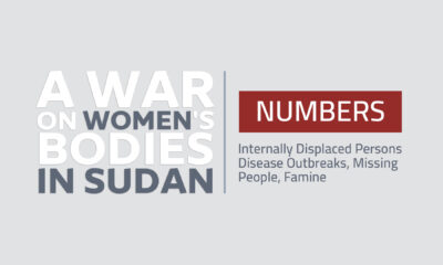 A war on women’s bodies in Sudan campaign | Numbers internally displaced persons disease outbreaks, missing people, famine