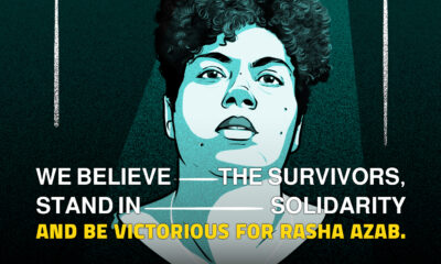 We Believe the Survivors, Stand in Solidarity, and be Victorious for Rasha Azab