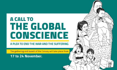 A call to the global conscience.. A plea to end the war and the suffering