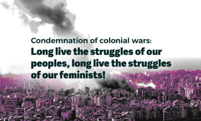 Condemnation of colonial wars: Long live the struggles of our peoples, long live the struggles of our feminists!
