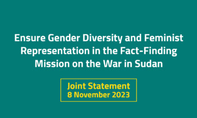 Ensure Gender Diversity and Feminist Representation in the Fact-Finding Mission on the War in Sudan