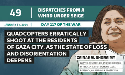 Dispatches From a WHRD Under Seige: Quadcopters erratically shoot at the residents of Gaza city, as the state of loss and disorientation deepens