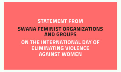 Statement from SWANA feminist organizations and groups on the international day of eliminating violence against women