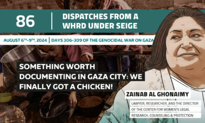 Dispatches From a WHRD Under Siege: Something worth documenting in Gaza city: we finally got a chicken!