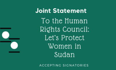 Joint Statement | To the Human Rights Council: Let’s Protect Women in Sudan