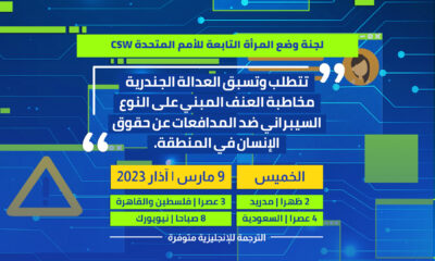 العدالة الجندرية والعنف السيبراني: ندوة موازية  CSW67